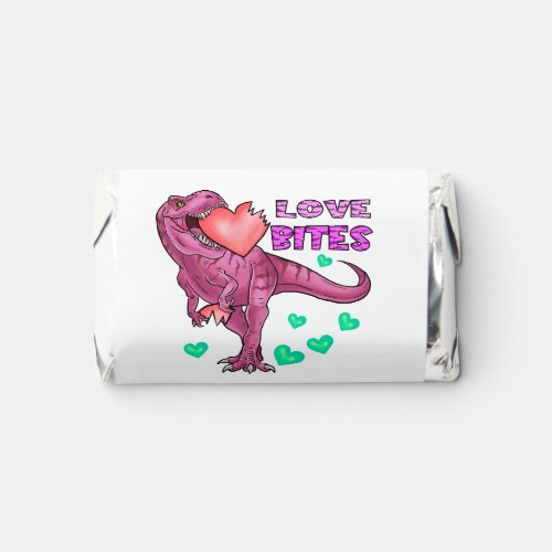 Tyrannasaurus Rex Dinosaur Love Bites Valentine Hersheys Miniatures