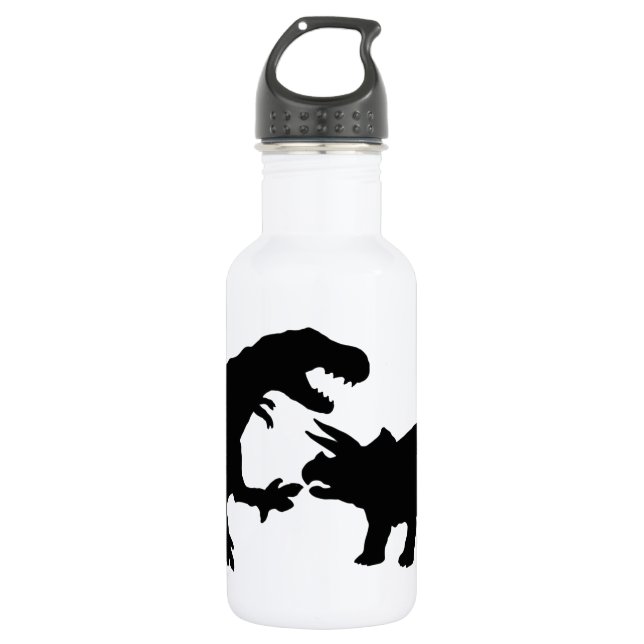 Tyrannosaur and Triceratops b Water Bottle (Front)
