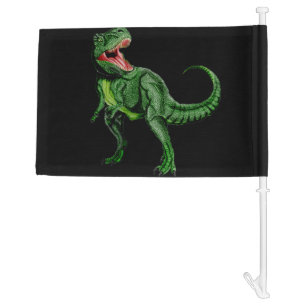 Tyrannosaurus Car Flag