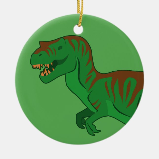 Tyrannosaurus Ceramic Ornament (Front)