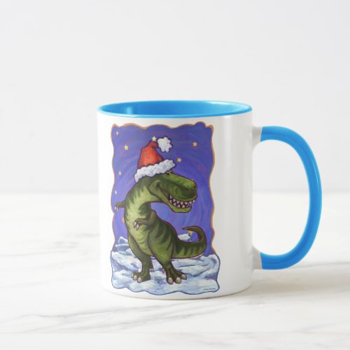 Tyrannosaurus Christmas Mug