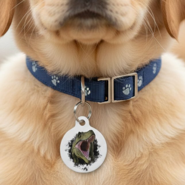 Tyrannosaurus Dinosaur Pet Dog Cat Lost Id Tag (Creator Uploaded)
