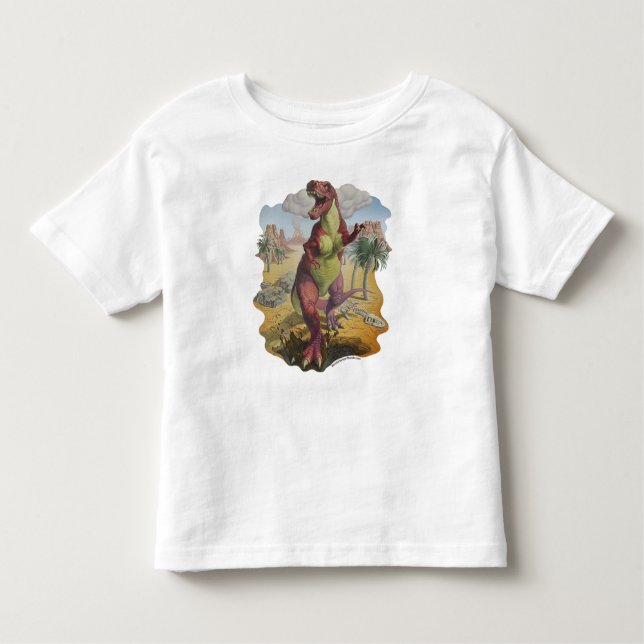 Tyrannosaurus Dinosaur White Tshirt (Front)