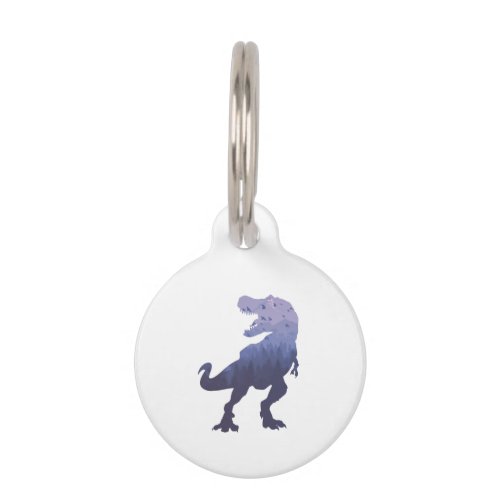 Tyrannosaurus forest _ Choose background color Pet ID Tag