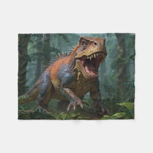 Tyrannosaurus Fun Ecology  Fleece Blanket