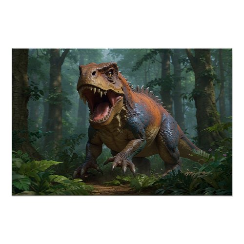 Tyrannosaurus Fun Ecology T_Shirt Poster