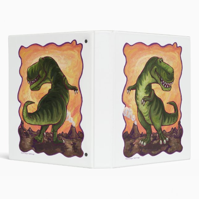 Tyrannosaurus Gifts & Accessories 3 Ring Binder (Background)
