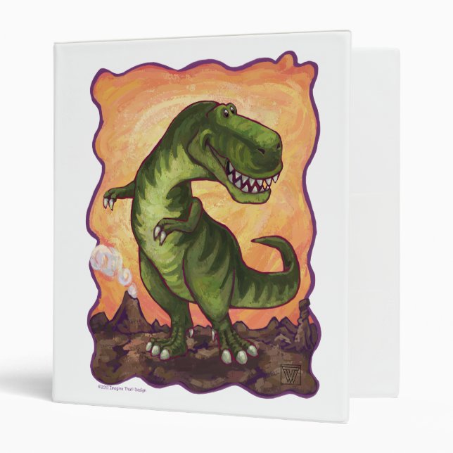 Tyrannosaurus Gifts & Accessories 3 Ring Binder (Front/Inside)