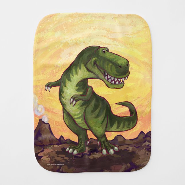 Tyrannosaurus Gifts & Accessories Burp Cloth (Front)