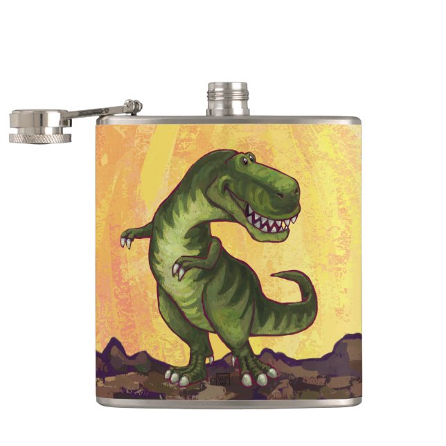 Tyrannosaurus Gifts & Accessories Flask (Opened)
