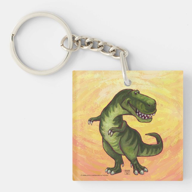 Tyrannosaurus Gifts & Accessories Keychain (Front)