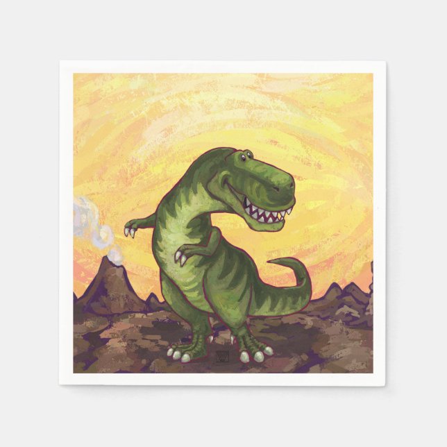 Tyrannosaurus Gifts & Accessories Paper Napkins (Front)