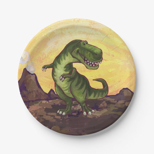 Tyrannosaurus Gifts & Accessories Paper Plates (Front)