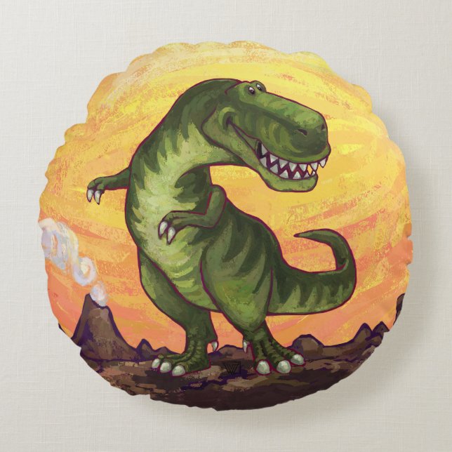 Tyrannosaurus Gifts & Accessories Round Pillow (Front)