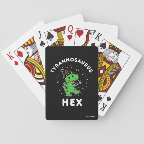 Tyrannosaurus Hex Poker Cards