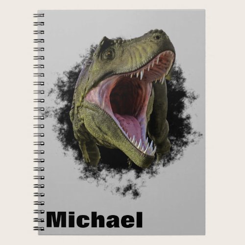 Tyrannosaurus Hole Personalized Dinosaur Notebook