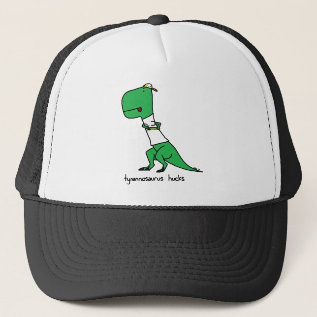 tyrannosaurus hucks trucker hat (Front)