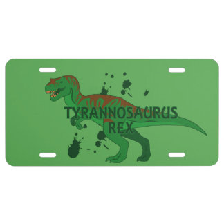 Tyrannosaurus License Plate