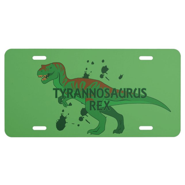 Tyrannosaurus License Plate (Front)