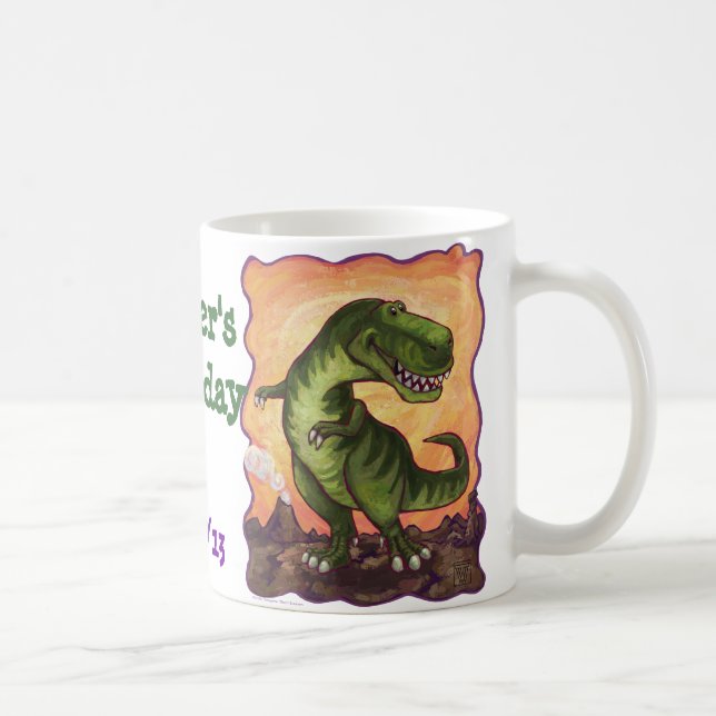 Tyrannosaurus Party Center Coffee Mug (Right)