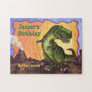 Tyrannosaurus Party Center Jigsaw Puzzle