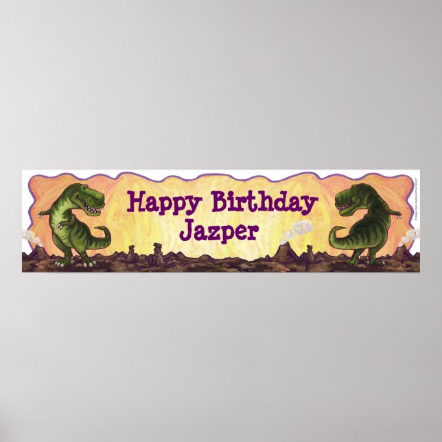 Tyrannosaurus Party Center Poster (Front)