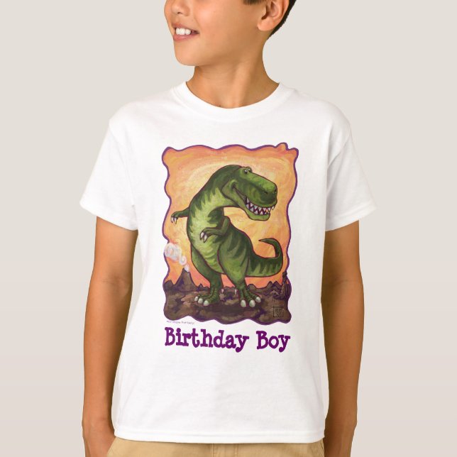 Tyrannosaurus Party Center T-Shirt (Front)