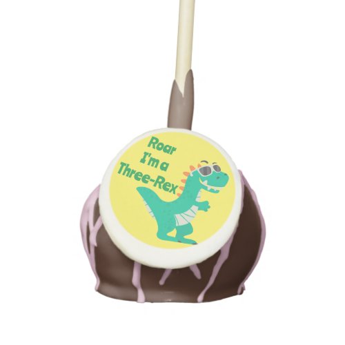 Tyrannosaurus Personalized Cake Pops