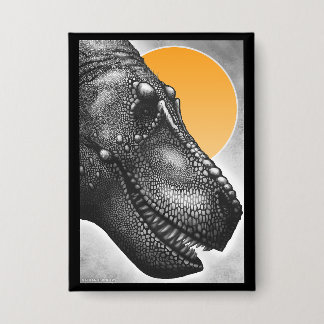 Tyrannosaurus Portrait Button