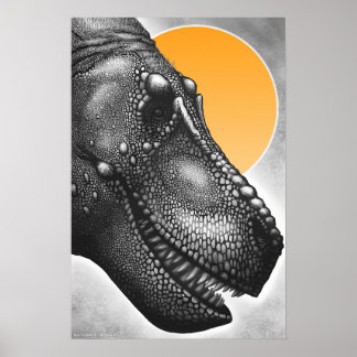 Tyrannosaurus Portrait Poster