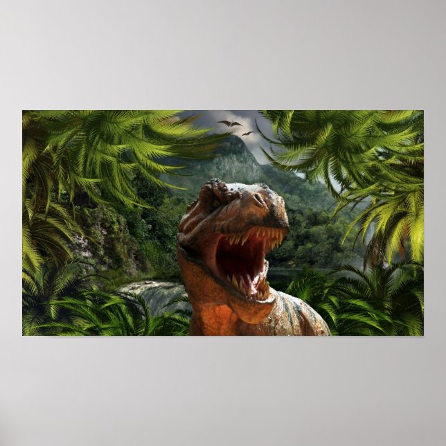 tyrannosaurus-rex-284554 tyrannosaurus rex dinosau poster (Front)