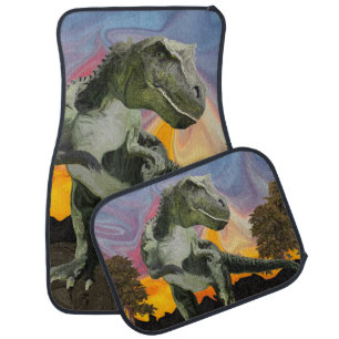 Tyrannosaurus Rex at the Twilight Hour Car Floor Mat