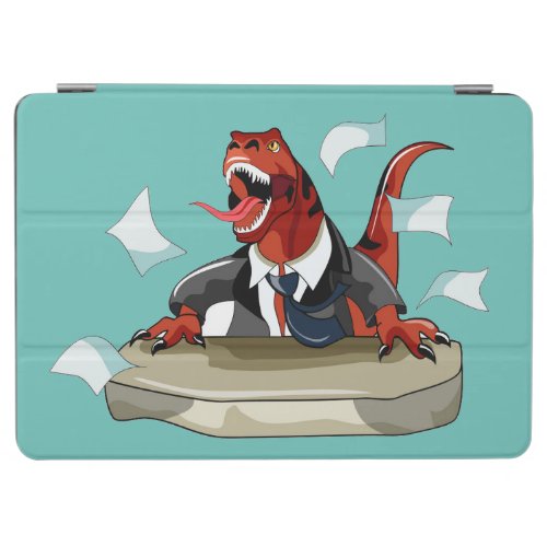 Tyrannosaurus Rex Boss Sitting At A Desk iPad Air Cover