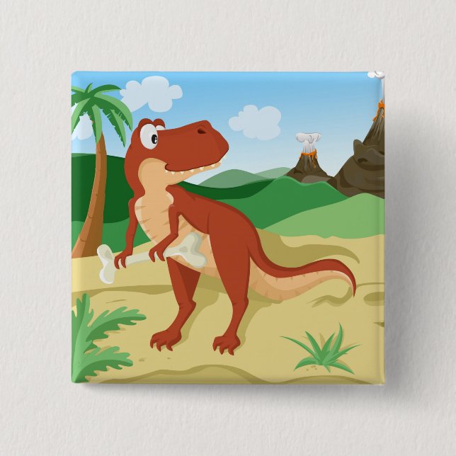 Tyrannosaurus Rex Button (Front)