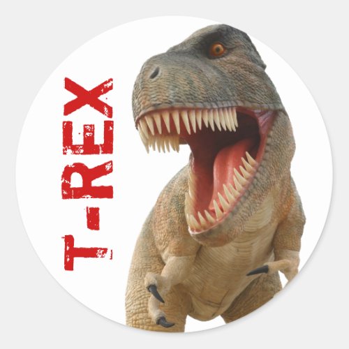 Tyrannosaurus Rex Classic Round Sticker