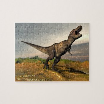 Tyrannosaurus Rex Dinosaur - 3d Render Jigsaw Puzzle by Elenarts_PaleoArts at Zazzle