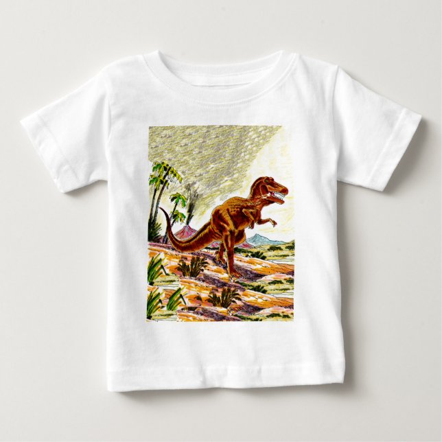 Tyrannosaurus Rex Dinosaur Baby T-Shirt (Front)