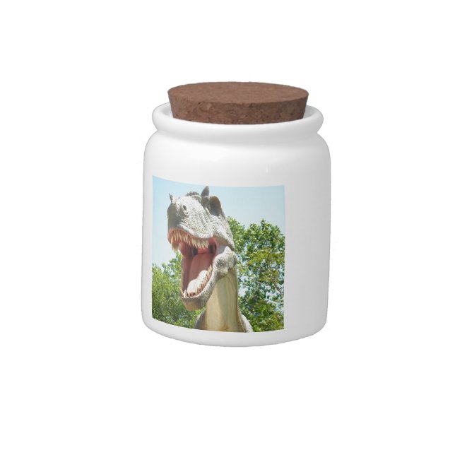 Tyrannosaurus Rex dinosaur Candy Jar (Left)
