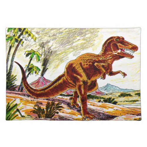 Tyrannosaurus Rex Dinosaur Cloth Placemat