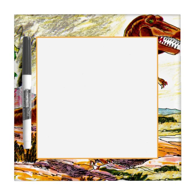 Tyrannosaurus Rex Dinosaur Dry-Erase Board (Front)