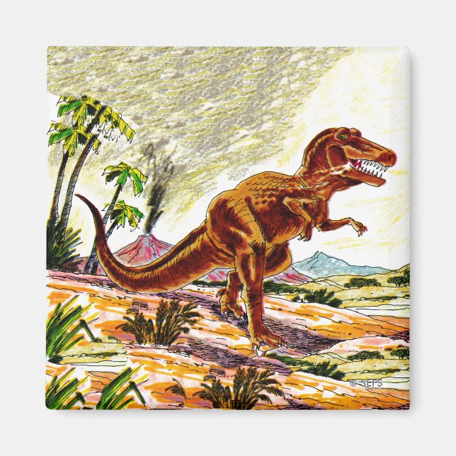 Tyrannosaurus Rex Dinosaur Magnet (Front)