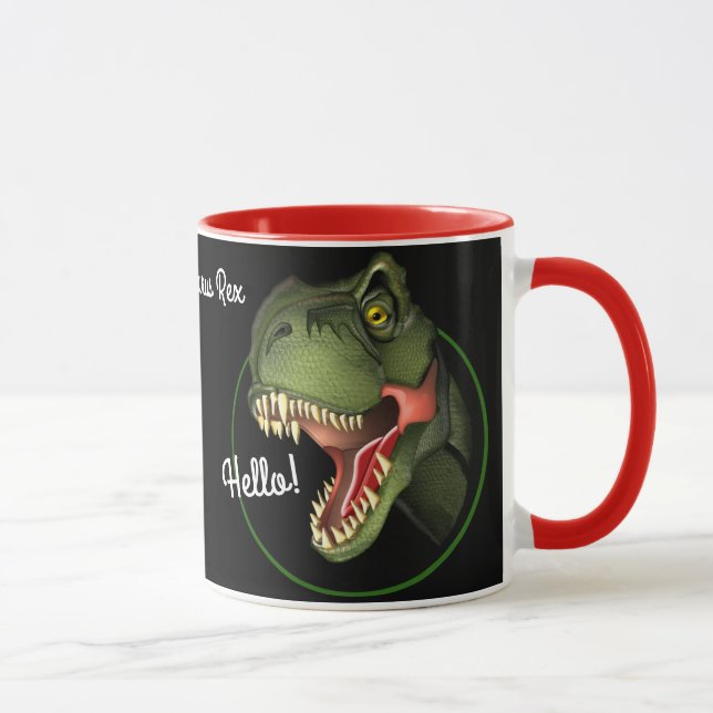 Tyrannosaurus Rex Dinosaur Mug (Right)