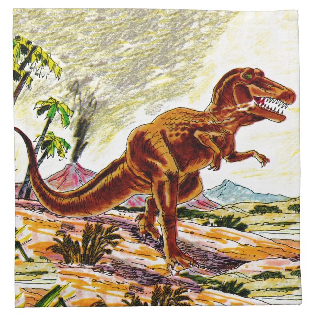 Tyrannosaurus Rex Dinosaur Napkin (Front)