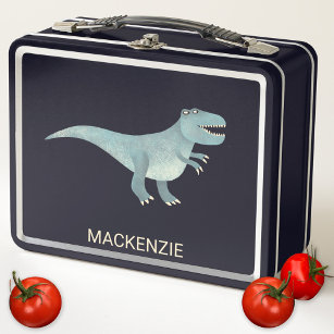 Tyrannosaurus Rex Dinosaur Personalized Metal Lunch Box
