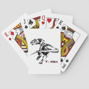 Tyrannosaurus rex Dinosaur Poker Cards