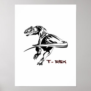 Tyrannosaurus rex Dinosaur Poster