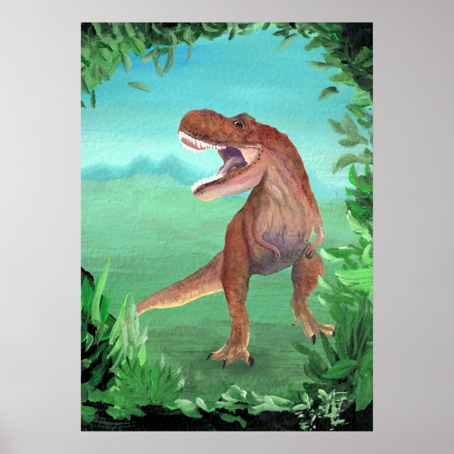 Tyrannosaurus Rex Dinosaur Poster (Front)