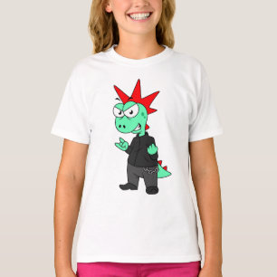 Tyrannosaurus Rex Dressed As A Punk. T-Shirt