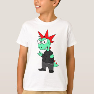 Tyrannosaurus Rex Dressed As A Punk. T-Shirt