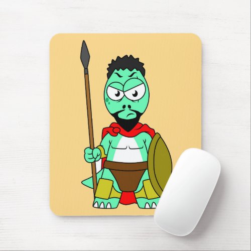 Tyrannosaurus Rex Dressed As Leonidas Mouse Pad